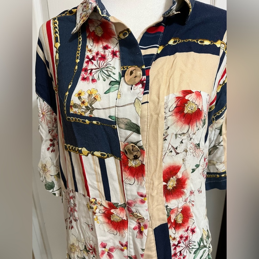 (T) Studio Multicolor Patterned Shirt - Picture 2 of 14